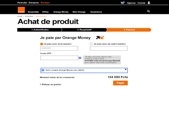 Achat en ligne